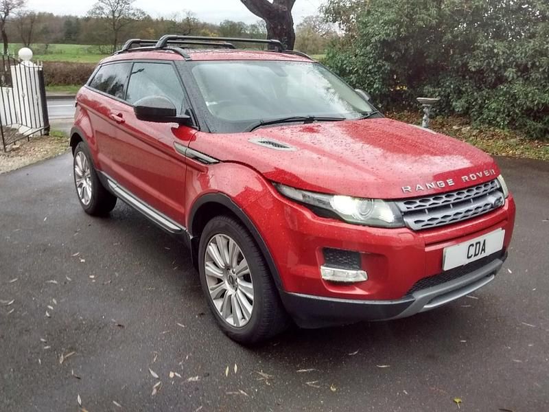 Red Used 2014 Land Rover Range Rover evoque Pure Coupe | £10,995 (Fair price) - Image 1/4