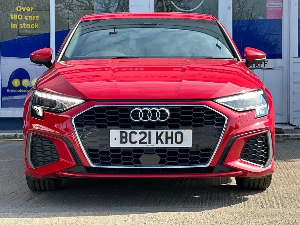 Used Audi A3 S-Line 110 HP (80 kW) 2021 Red Sedan