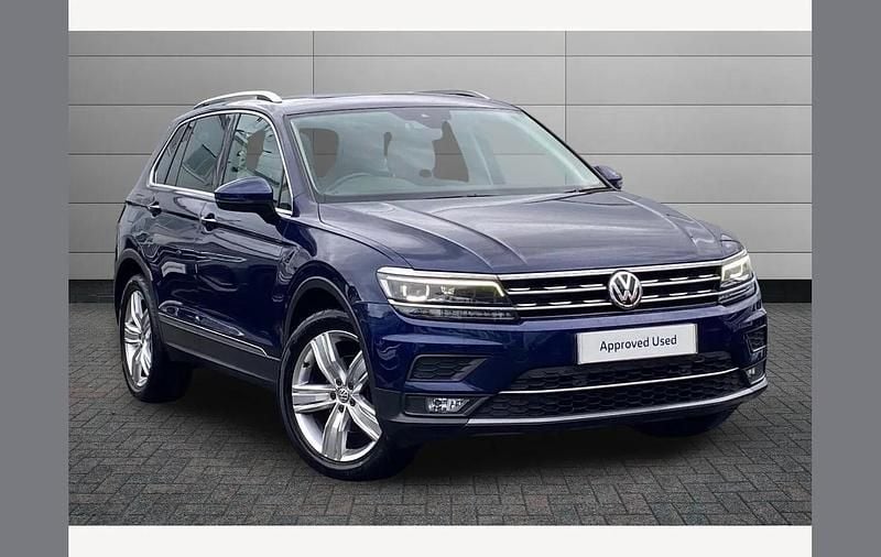 Atlantic blue Used 2020 VW Tiguan SEL SUV | £19,995 (Good price) - Image 1/3