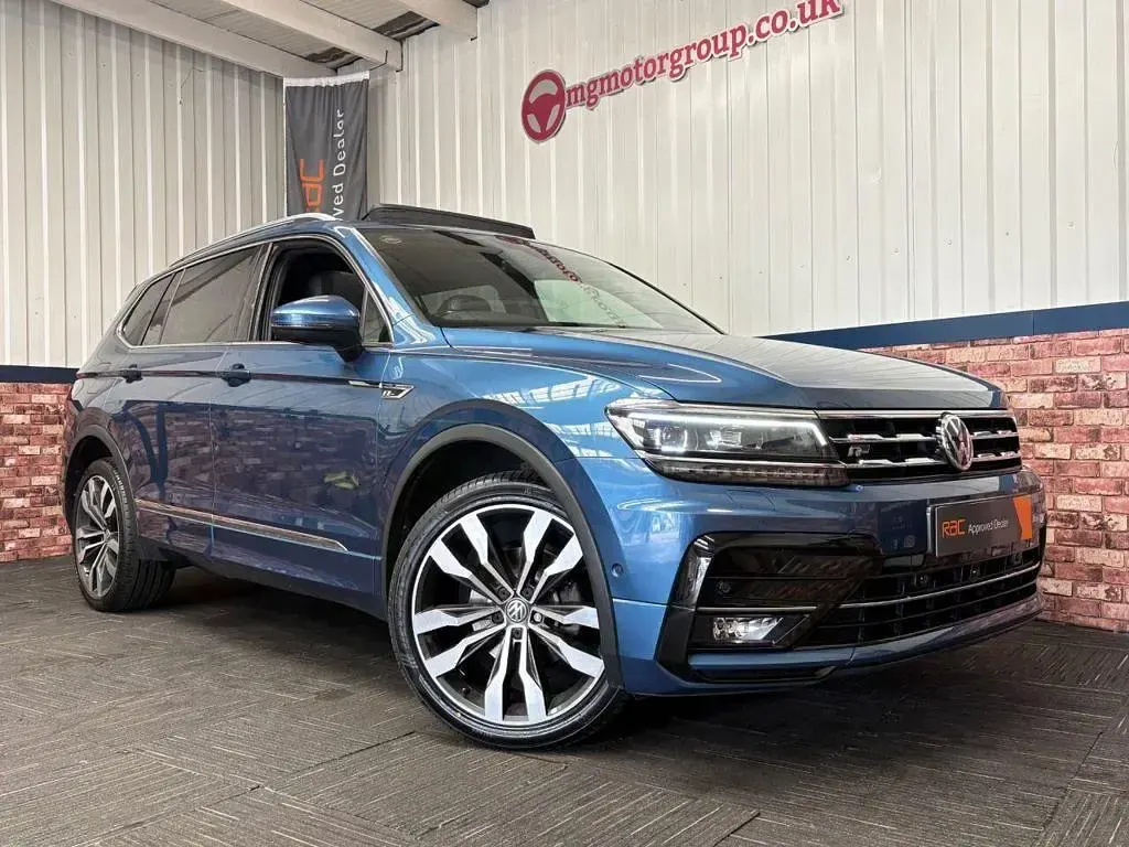 Used VW Tiguan Allspace R-line 150 HP (110 kW) 2021 Blue SUV