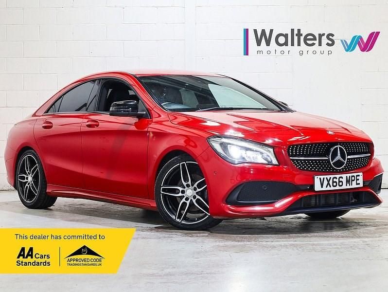 Red Used 2016 Mercedes CLA200 AMG line Sedan | £9,600 (Expensive) - Image 1/4