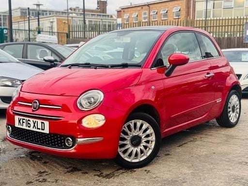 Used Fiat 500 Lounge 69 HP (50 kW) 2016 Red Hatchback