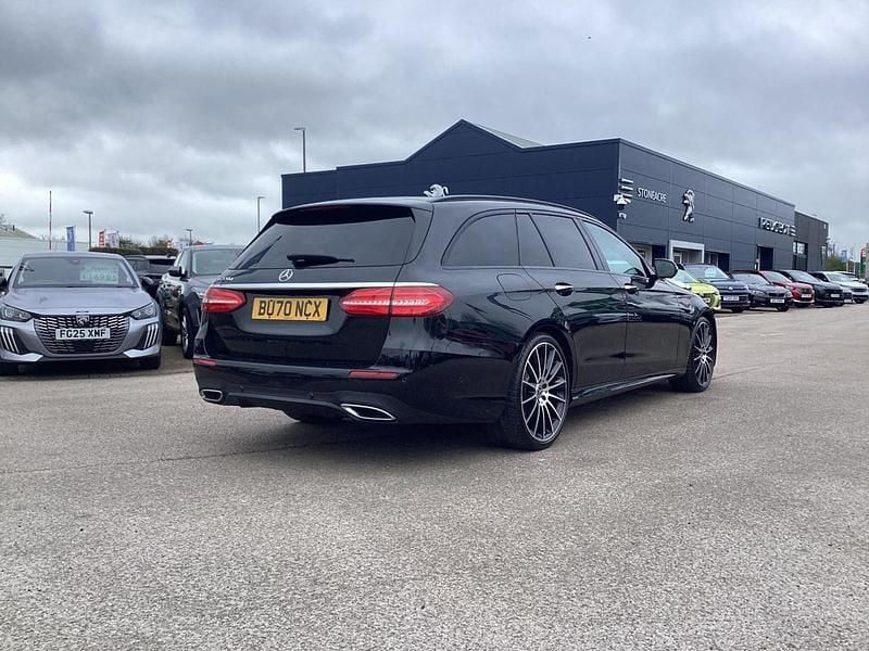Used Mercedes E220 AMG line 191 HP (140 kW) 2020 Black Estate
