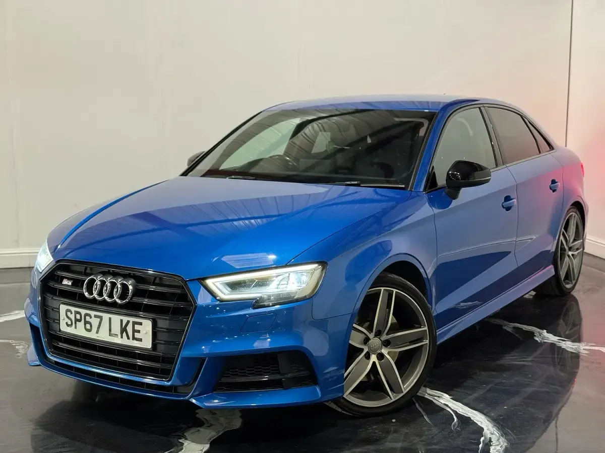 Used Audi S3 Black Edition 310 HP (228 kW) 2017 Blue Sedan