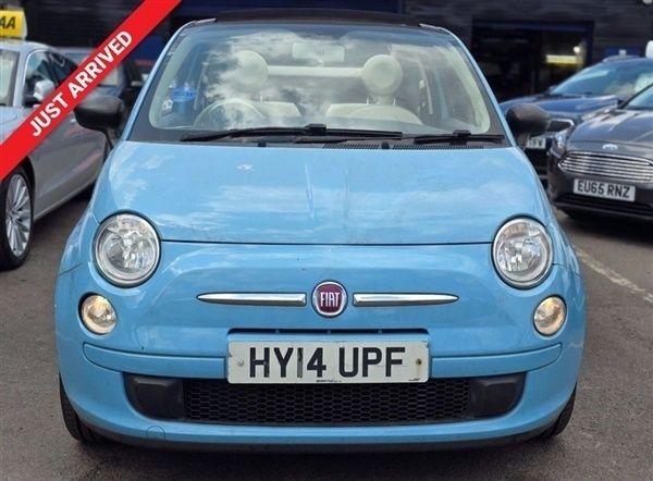 Blue Used 2014 Fiat 500 Pop Cabriolet | £4,495 (Good price) - Image 1/1