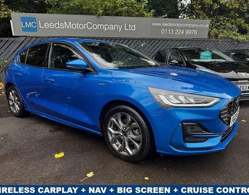 Blue Used 2023 Ford Focus ST-Line Hatchback | £12,795 (Good price) - Image 1/4