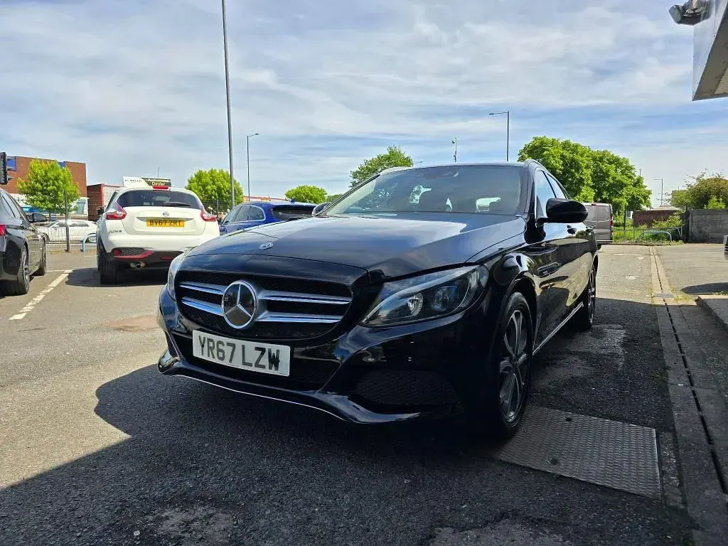 Used Mercedes C350e 2017 Black Estate