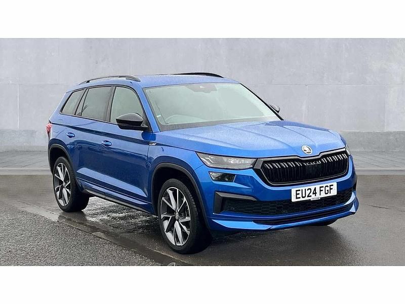 Used Skoda Kodiaq SportLine 150 HP (110 kW) 2024 Blue SUV