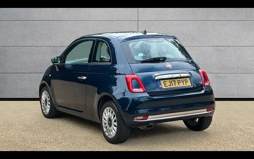 Used Fiat 500 Lounge 69 HP (50 kW) 2017 Blue Hatchback