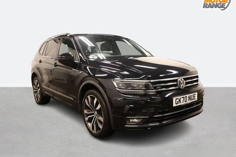 Black Used 2020 VW Tiguan Allspace R-line SUV | £22,895 (Fair price) - Image 1/1