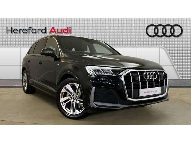 Black Used 2022 Audi Q7 S-Line SUV | £40,069 (Good price) - Image 1/4