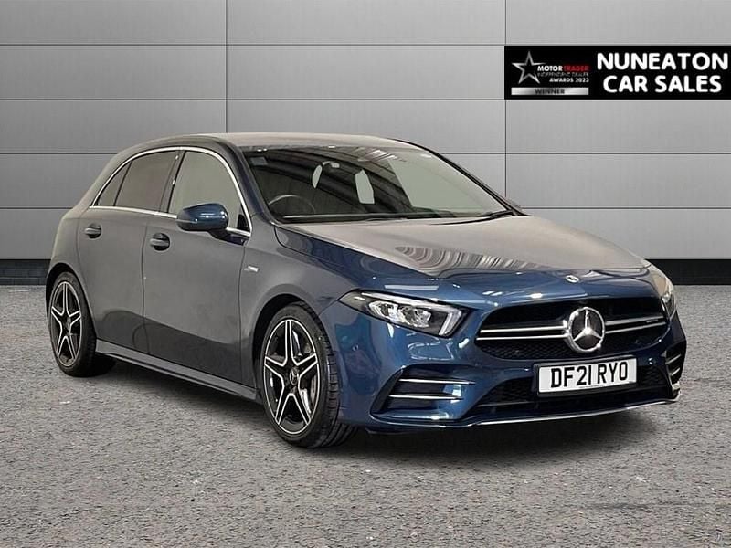 Blue Used 2021 Mercedes A35 AMG Executive Hatchback | £22,750 (Good price) - Image 1/4