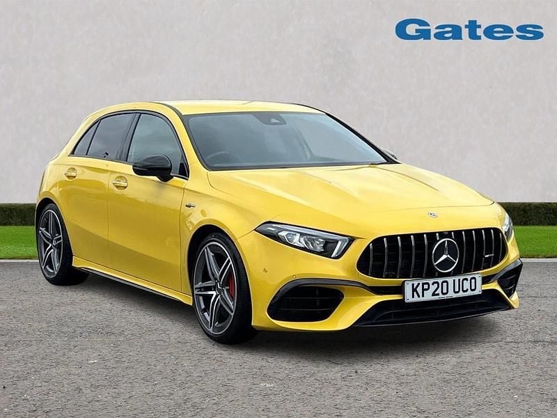 Yellow Used 2020 Mercedes A45 AMG Hatchback | £28,699 (Super price) - Image 1/4