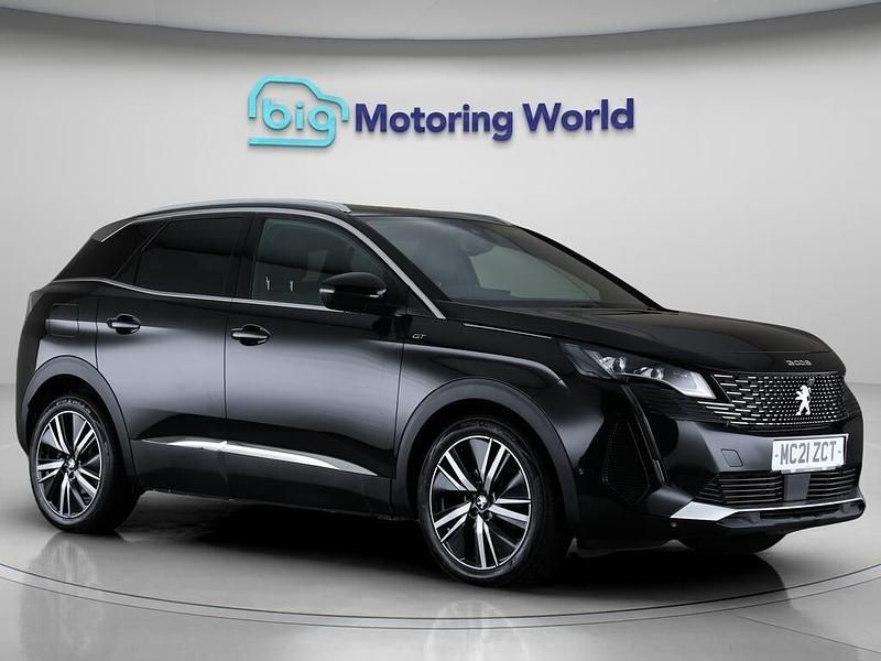 Black Used 2021 Peugeot 3008 Premium SUV | £18,300 (Fair price) - Image 1/4