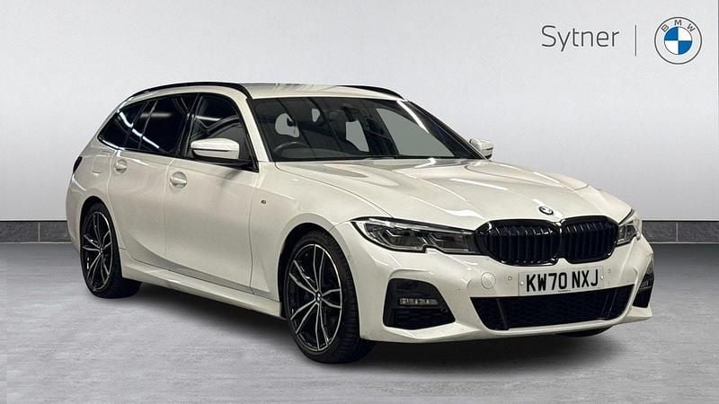 White Used 2021 BMW 320 M Sport Estate | £29,000 (A bit pricey) - Image 1/4
