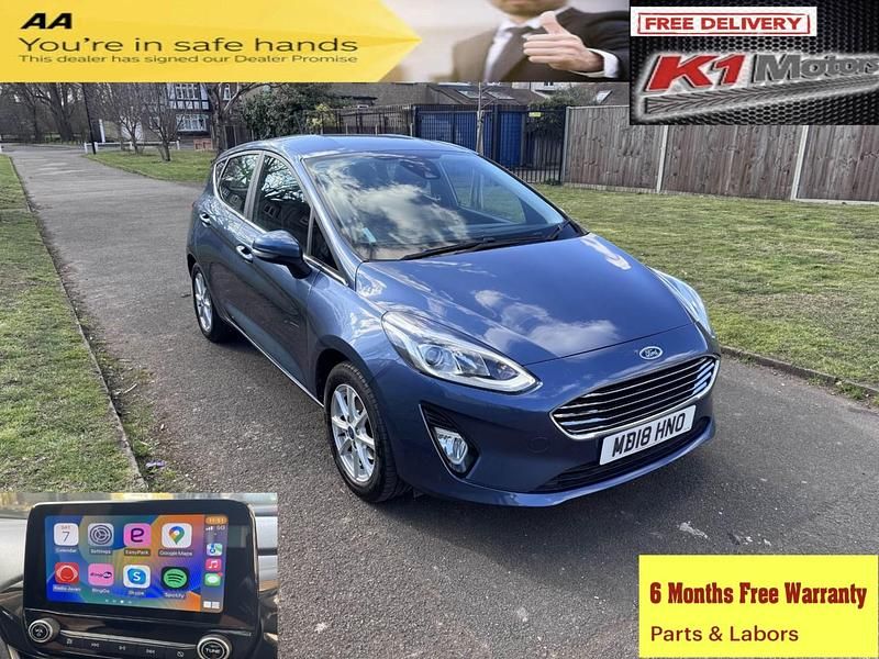 Blue Used 2018 Ford Fiesta Zetec Hatchback | £5,599 (Super price) - Image 1/4