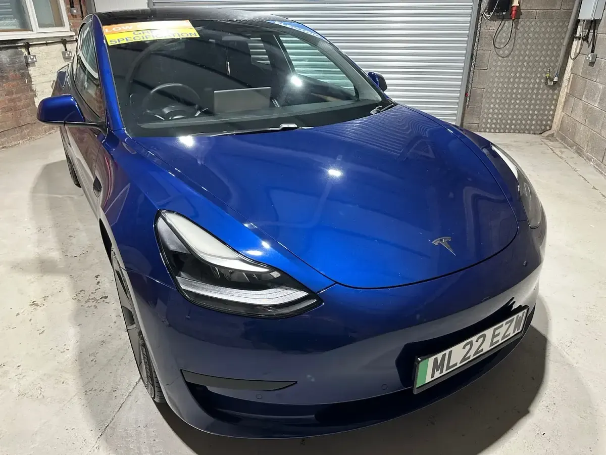 Used Tesla Model 3 Standard Range 366 kW (498 HP) 2022 Blue Sedan
