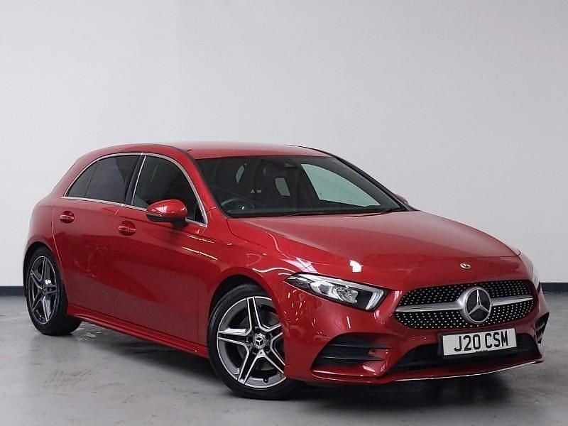 Red Used 2021 Mercedes A220 AMG line Hatchback | £18,998 (Fair price) - Image 1/4