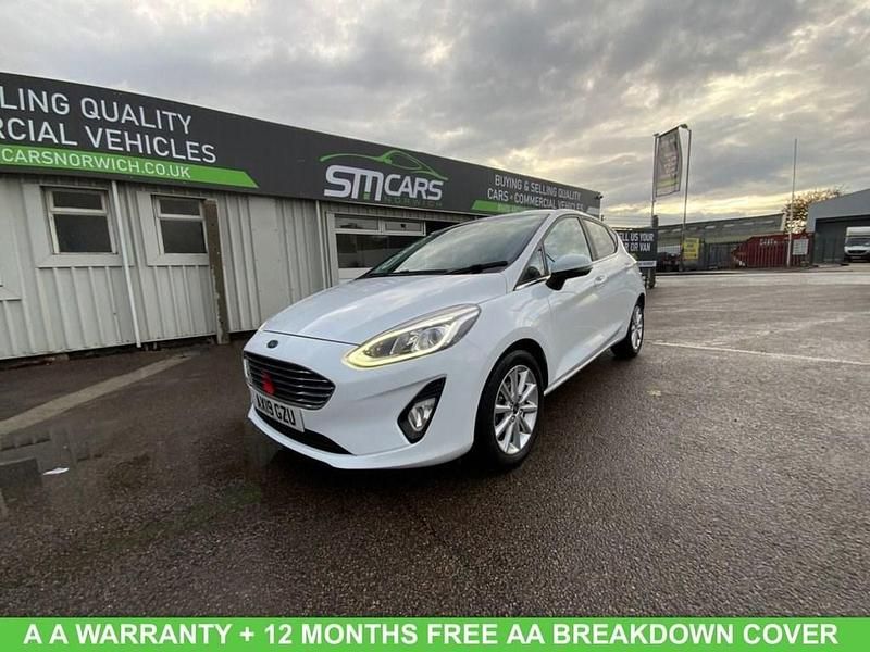 White Used 2019 Ford Fiesta Titanium Hatchback | £8,495 (Fair price) - Image 1/4