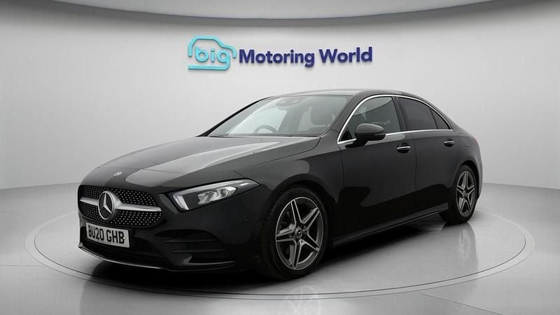 Used Mercedes A180 AMG line 136 HP (100 kW) 2020 Black Sedan