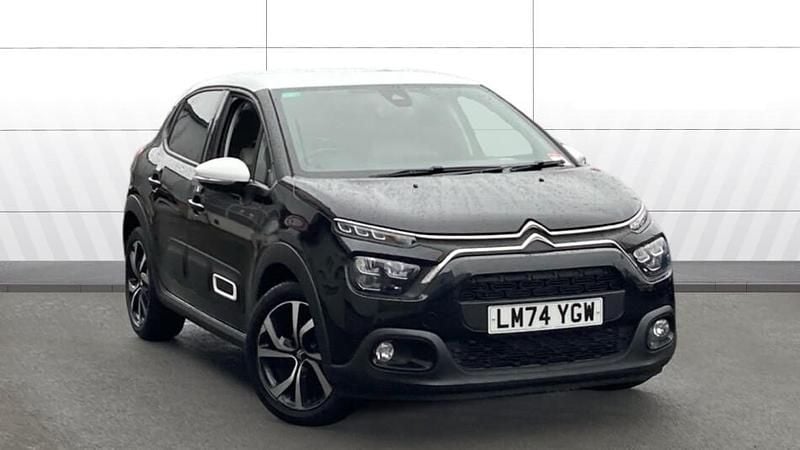 Black Used 2024 Citroën C3 PureTech Hatchback | £14,339 (Good price) - Image 1/3