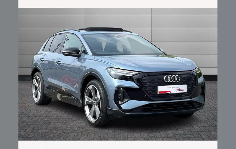 Blue Used 2022 Audi Q4 e-tron Advanced Plus SUV | £29,595 (Super price) - Image 1/4