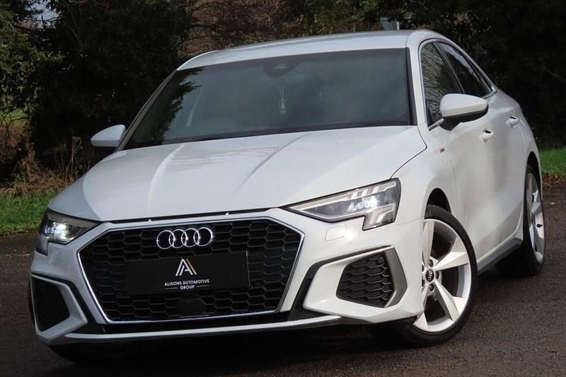 Used Audi A3 S-Line 150 HP (110 kW) 2021 White Sedan