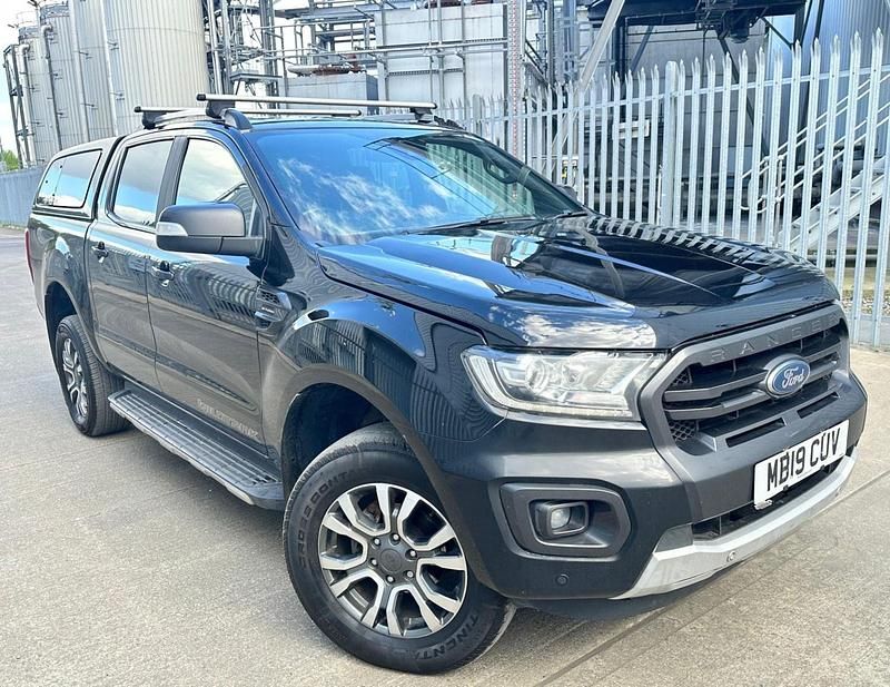Black Used 2019 Ford Ranger Wildtrack Pickup | £12,450 (Good price) - Image 1/4