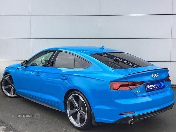 Used Audi A5 Black Edition 2020 Blue Hatchback