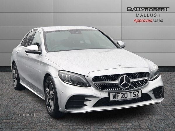 Silver Used 2020 Mercedes C200 AMG Line Premium Sedan | £20,495 (Fair price) - Image 1/4