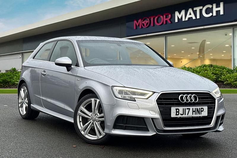 Silver Used 2017 Audi A3 S-Line Hatchback | £10,500 (Good price) - Image 1/4