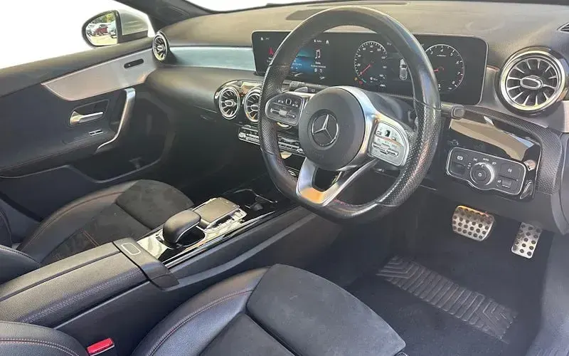 Used Mercedes A200 AMG line 163 HP (119 kW) 2018 Silver Hatchback