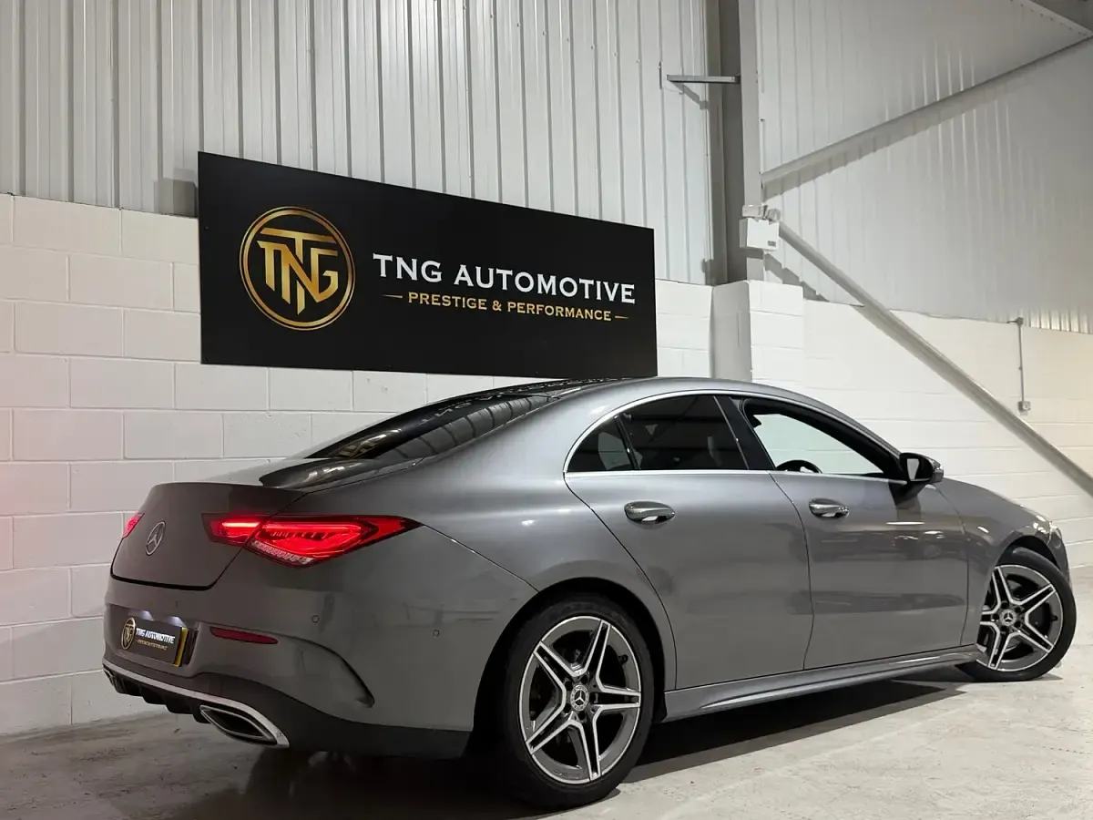 Used Mercedes CLA200 AMG line 163 HP (119 kW) 2019 Grey Coupe