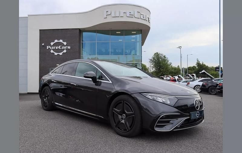 Grey Used 2022 Mercedes EQS450+ AMG line Sedan | £43,595 (A bit pricey) - Image 1/4