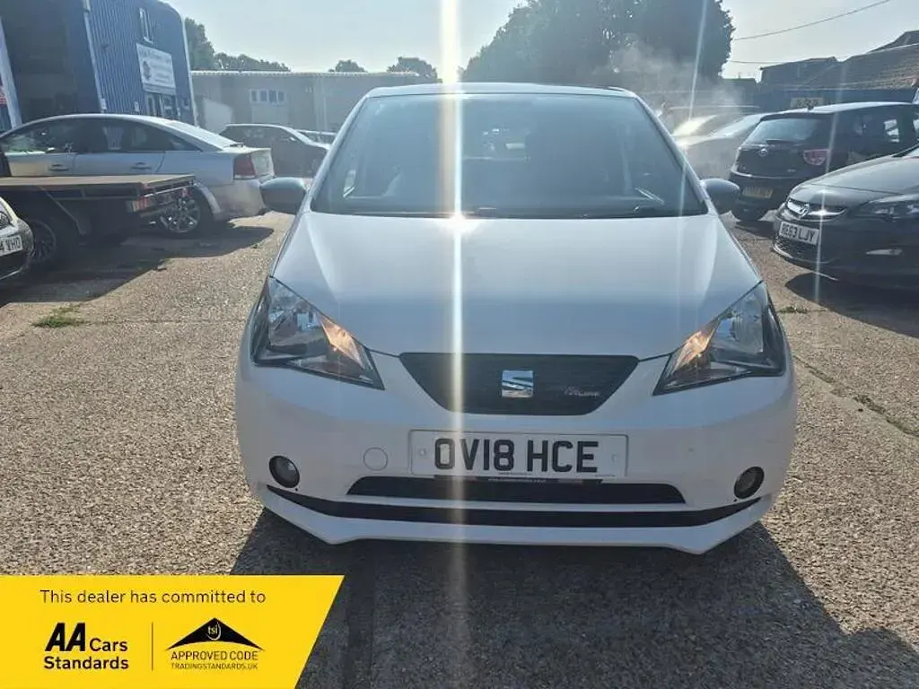 Used Seat Mii FR-Line 75 HP (55 kW) 2018 White Hatchback