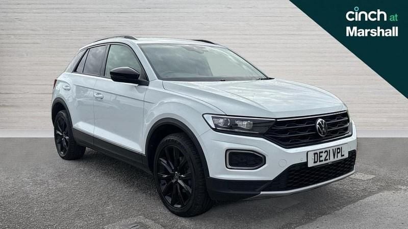 White Used 2021 VW T-Roc Black Edition SUV | £18,591 (Good price) - Image 1/4