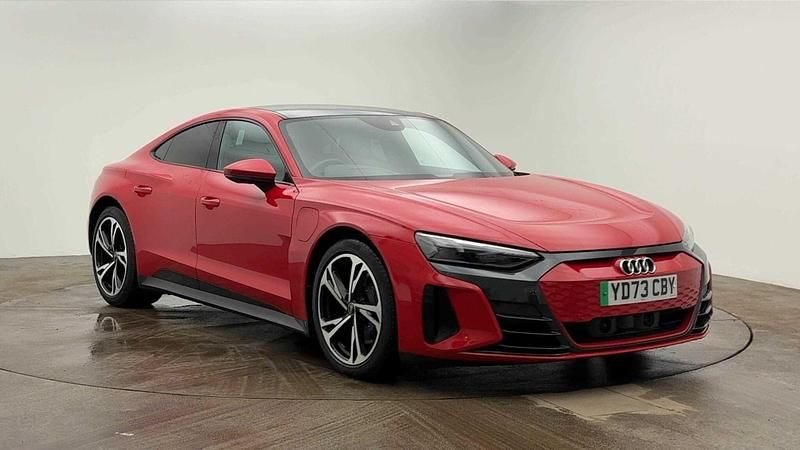 Red Used 2023 Audi e-tron GT quattro Advanced Sedan | £41,450 (Fair price) - Image 1/4