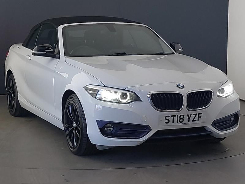 White Used 2018 BMW 218 Sport Line Cabriolet | £11,998 (Fair price) - Image 1/4