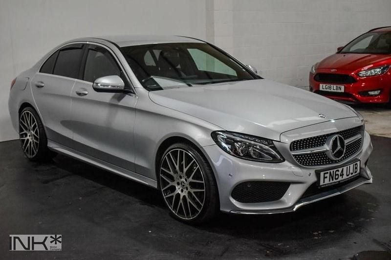 Begagnad Mercedes C220 AMG line 170 HK (125 kW) 2014 Silver Sedan