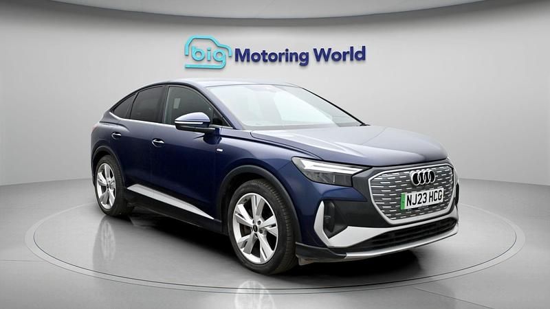 Used Audi Q4 Sportback e-tron S-Line 150 kW (204 HP) 2023 Blue SUV