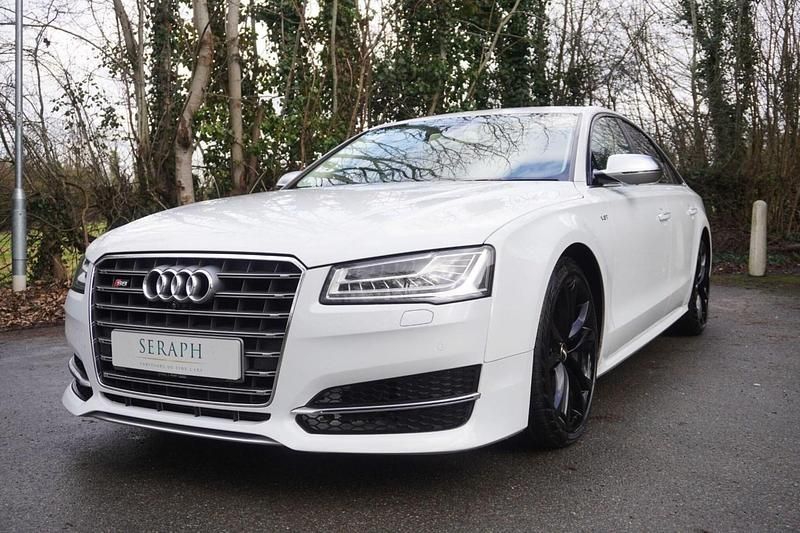 Used Audi S8 Comfort 2015 White Sedan