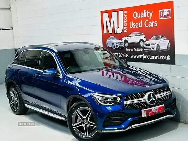 Used Mercedes GLC220 AMG line 191 HP (140 kW) 2019 Blue SUV