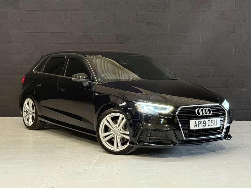 Black Used 2019 Audi A3 Sportback S-Line Hatchback | £12,995 (Good price) - Image 1/4
