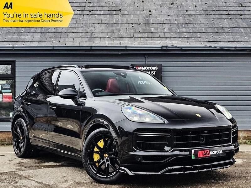 Black Used 2018 Porsche Cayenne Turbo SUV | £49,390 (Expensive) - Image 1/3