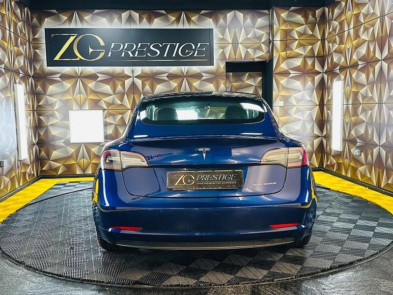 Used Tesla Model 3 Long Range AWD 366 kW (498 HP) 2020 Blue Sedan