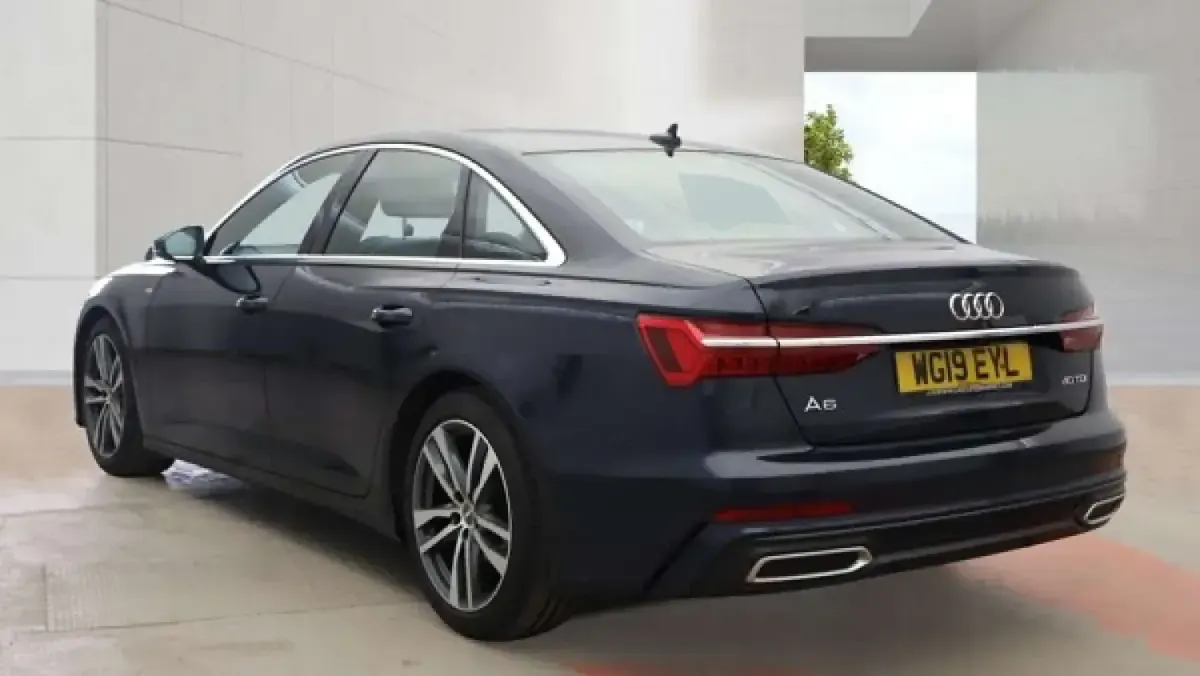 Used Audi A6 S-Line 204 HP (150 kW) 2019 Blue Sedan