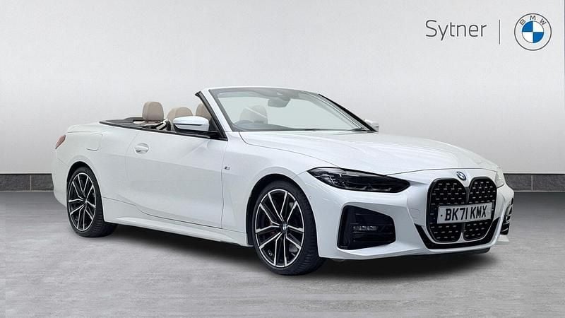 White Used 2021 BMW 420 M Sport Cabriolet | £27,000 (Expensive) - Image 1/4