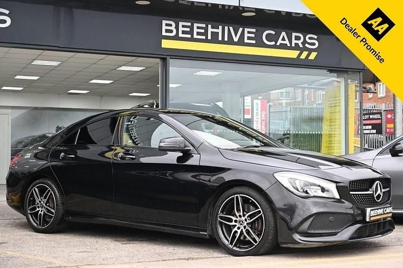 Used Mercedes CLA220 AMG line 177 HP (130 kW) 2018 Black Sedan