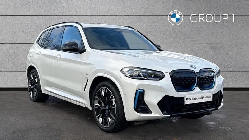 White Used 2022 BMW iX3 M Sport SUV | £34,975 (Expensive) - Image 1/4
