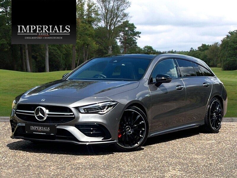 Grey Used 2023 Mercedes CLA35 AMG Shooting Brake Premium Plus Estate | £39,948 - Image 1/4